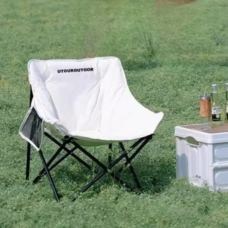 White Portable Beach Chairs Compact Padded Camping Relaxing Beach Chairs Travel Backrest Tumbona Plegable Outdoor Furniture