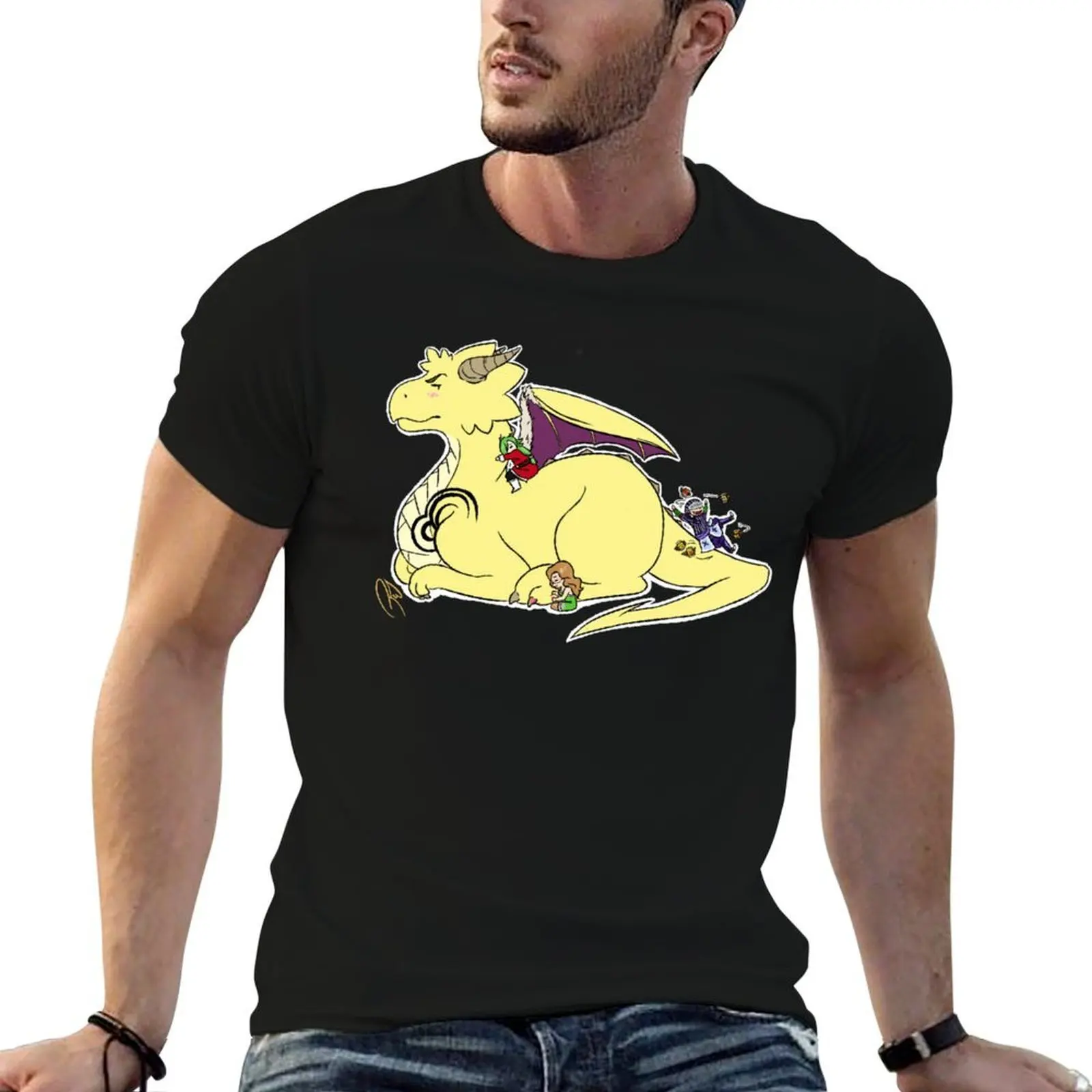 

vintage t man designer t shirt t Cute graphic T-Shirt Dragon 100% shirts luxury brand for shirts cotton men Lightning