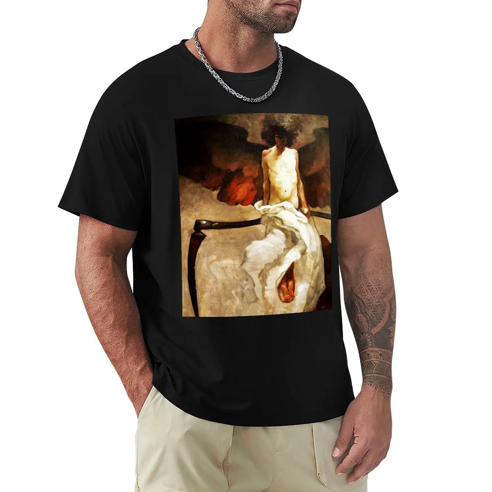 

Untitled (The Reaper), by Franz Von Stuck T-Shirt summer top tees mens t shirts