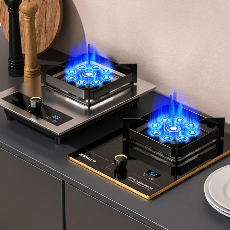 Small and Exquisite Kitchen Energy-saving Energy Gas Stove Household Fire Natural Gas Liquefied Gas Stove Timing Gas Stove