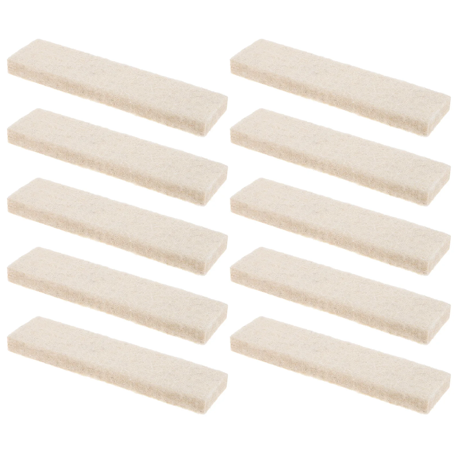 

10pcs Felt Brake Pads 30x120x10mm Woolen Felt for Fitness Bike Exercise Gym Equipment Accessories Reducing Noise