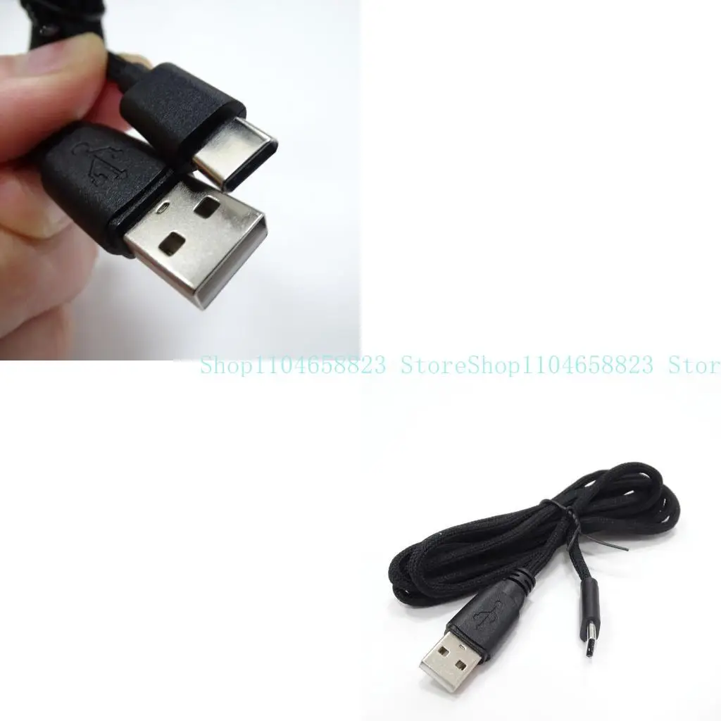 

652F Mouse Charging Cable DIY PVC Nylon USB Type C Mouse Cable Line Keyboard Wire