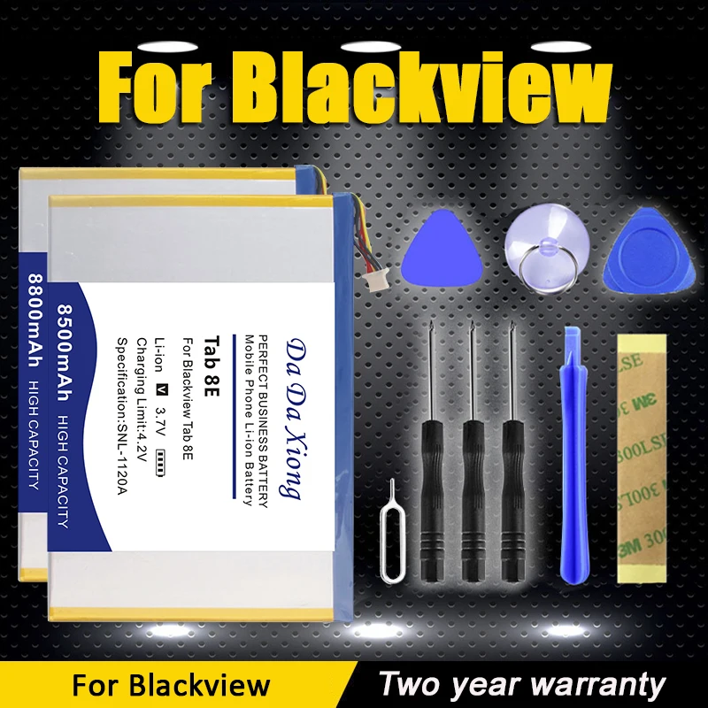 

DaDaXiong New 3210099 BlackviewTab10 BlackviewTab8 BlackviewTab8E Replace Battery For Blackview Tab 6 8 8E 10 + Toos Kit