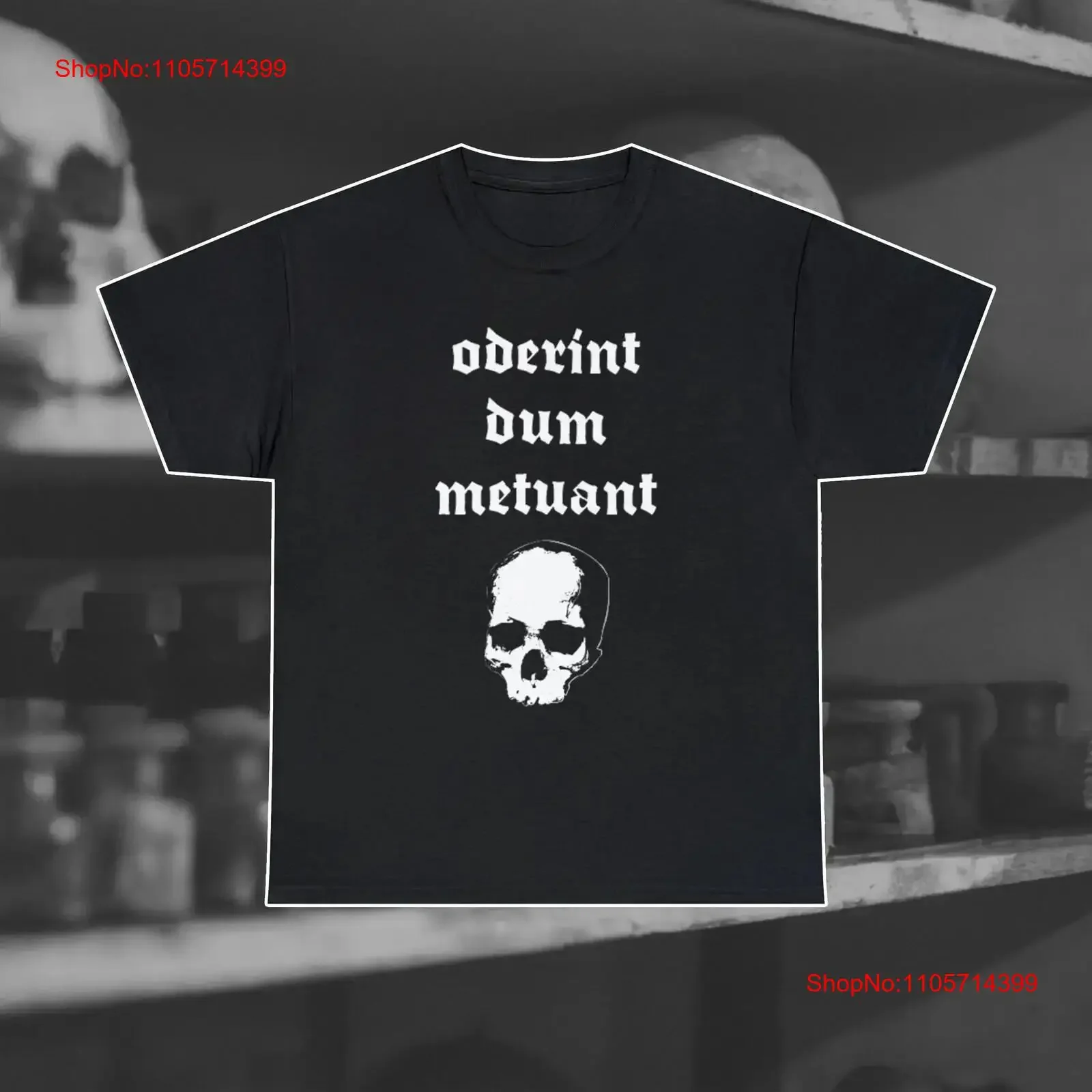 Oderint Dum Metuant T Shirt Occult dark art witchcraft Caligula vintage Washed Casual Versatile graphic homme