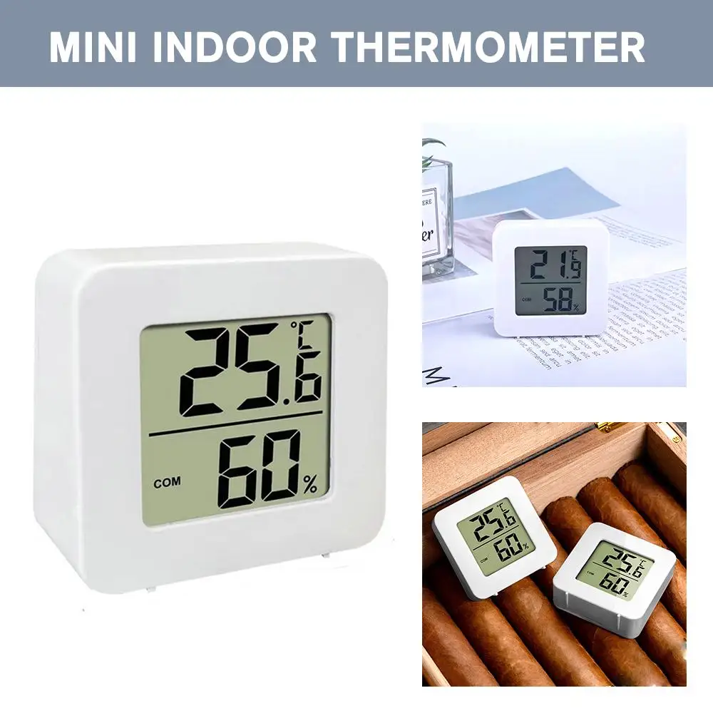 Mini Indoor Thermometer Lcd Digital Temperature Room Hygrometer Humidity Hygrometer Meter Thermometer Sensor Gauge Indoor G7n5