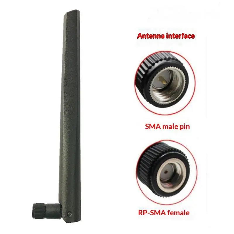 2Pcs 6dBi Dual Band WiFi Antenna RP-SMA Connectors 2.4G 5.8G for PCI Card Network Expansion Use