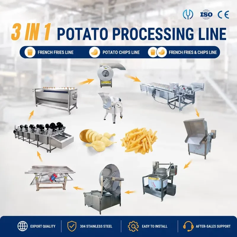 2026 Automatic Frozen French Fries Processing Line Stainless Steel | Potato Fry Production Equipment for Fast Food Factory