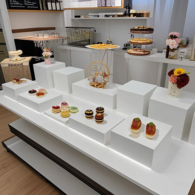 

Luxury Column Buffet Pastry Display Stand Dessert Banquet Table Centerpiece Candy Bar Party Cake Fruit Drink Food Holder 13PCS
