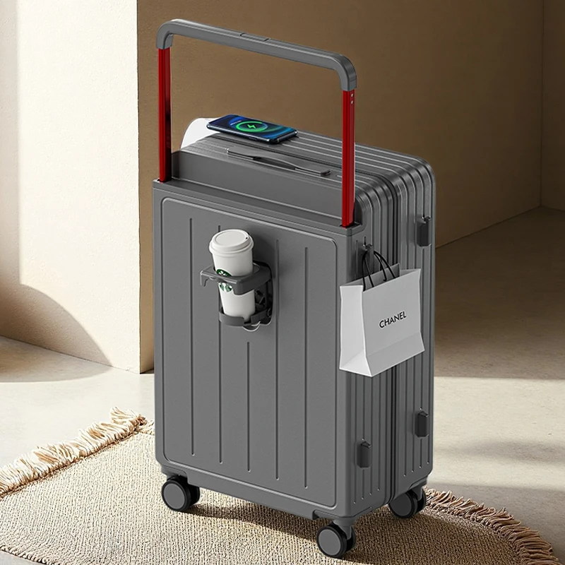 حقيبة سفر بعجلات واسعة أمتعة الكمبيوتر سعة كبيرة كلمة المرور متعددة الوظائف الأمتعة 20 بوصة حقيبة حمل 26 بوصة حقيبة سفر #2