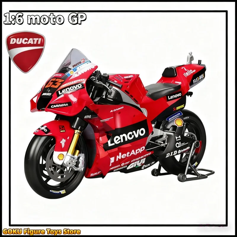 Equipe original Maisto 1:6 Moto Ducati Lenovo # 63 carro de motor fundido modelo edição liga veículo de luxo motocicleta carro de brinquedo presente para crianças