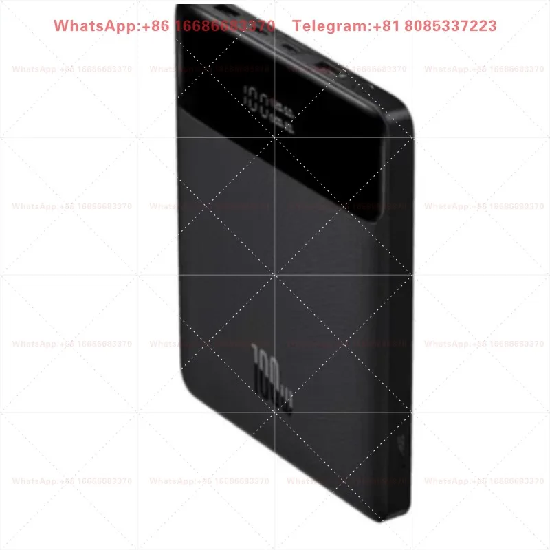 베이스어스 20000mAh 100W/65W 블레이드 고출력 디지털 디스플레이 퀵차지 모바일 보조배터리 대용량 휴대용 파워뱅크 전면 이미지