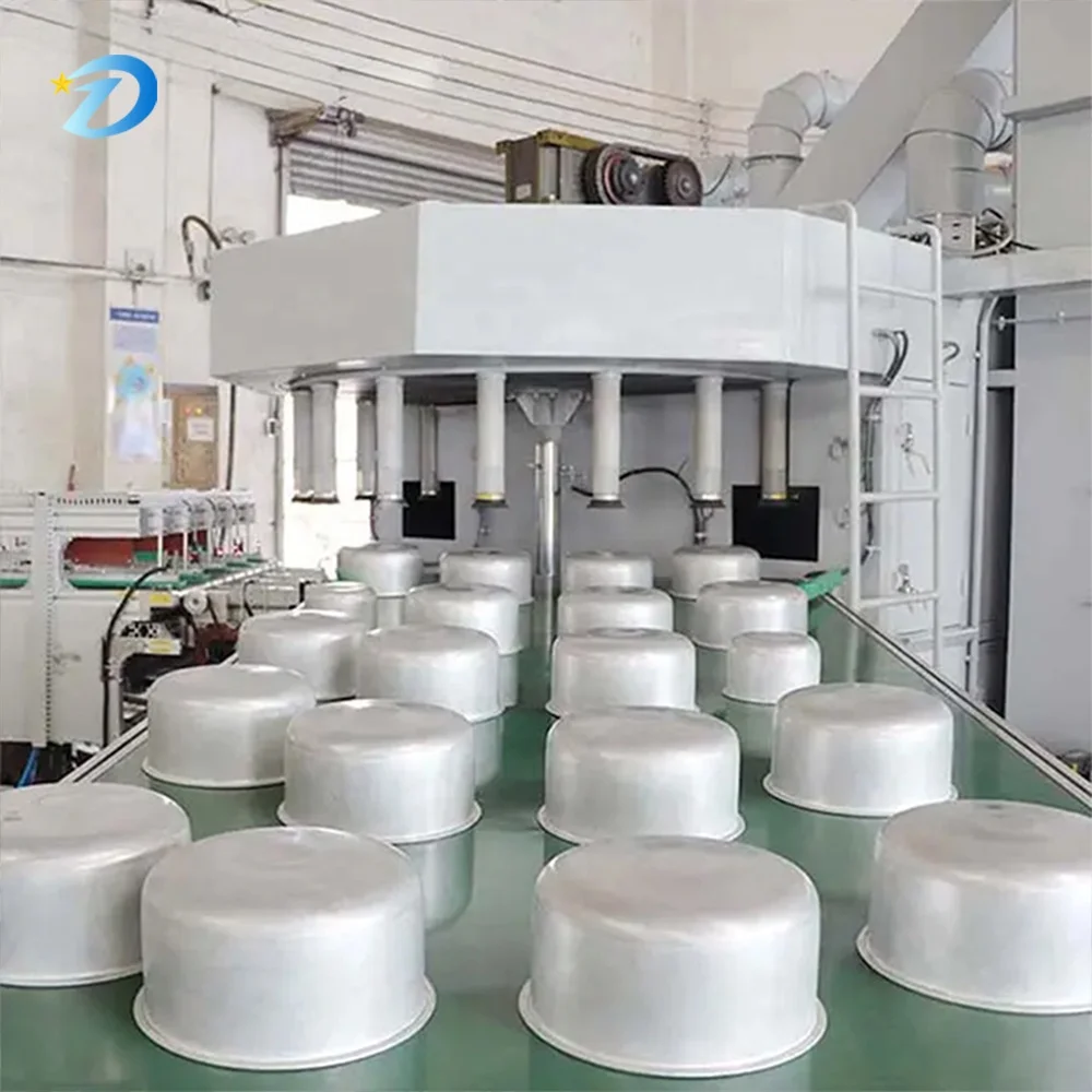 OEM Robotic Coating Line Electric Cooker Inner Pot 6-Axis Robots Precision Spray Automatic Cleaning Color Change MES