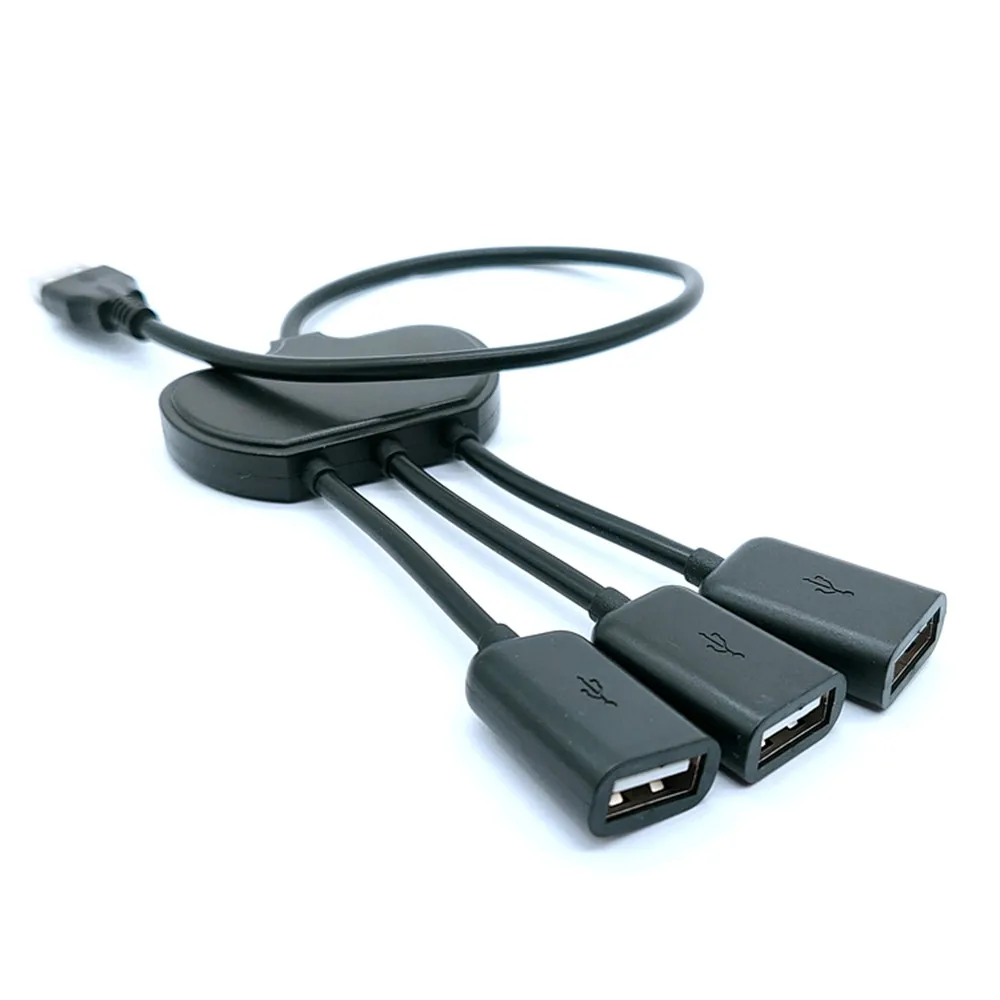 USB Male To Two USB Female Data Cable 2 In 1 Hubs Practical Multifunction Extension Splitter USB Converter OTG Adapter
