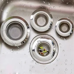 Filtro de fregadero de cocina, tapón de extensión de pelo de bañera de acero inoxidable, orificio de drenaje de ducha, embudo de acero inoxidable