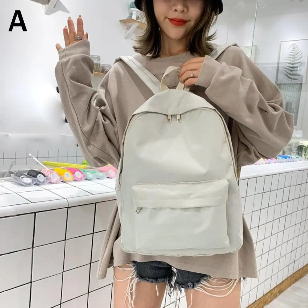 Schoolbag Female Japanese Department Simple Campus Korean Students Bags Version Ins Leisure Backpack Style Backpack College R2P1