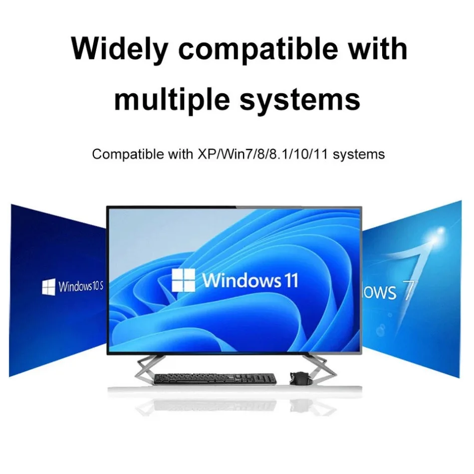 Wvvmvv-ワイヤレスwifiアダプター,300mbps,ネットワークカード,プレイアンドプレイ,ミニUSB, LAN,PC, Windowsレシーバー用