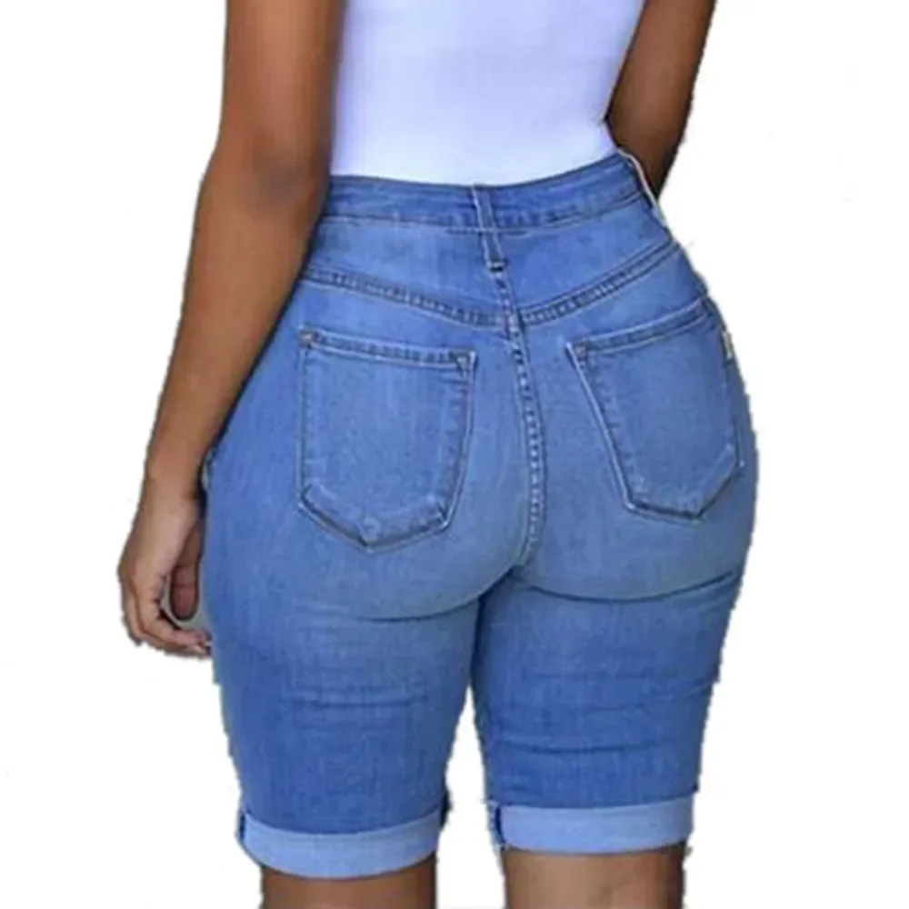 Dames Denim Shorts Zomer Vernietigde Hole Jeans Mode Casual Broek Kort Voor Vrouw Pantalones Cortos Gescheurd Femme Ropa Mujer