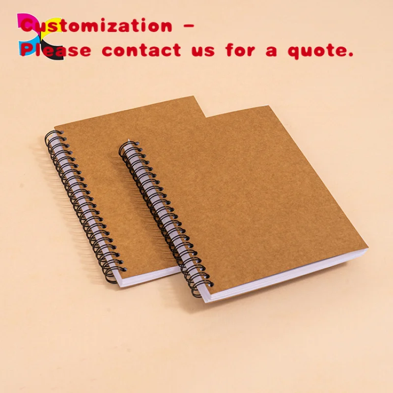 

custom.High Quality Kraft Paper Cover Exercise Book Binding Journal Agenda Notebook