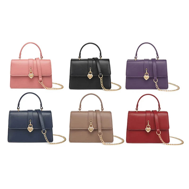 

Простая и модная сумка Love Lock, цепочка, сумка, практичная и универсальная сумка через плечо для женщин