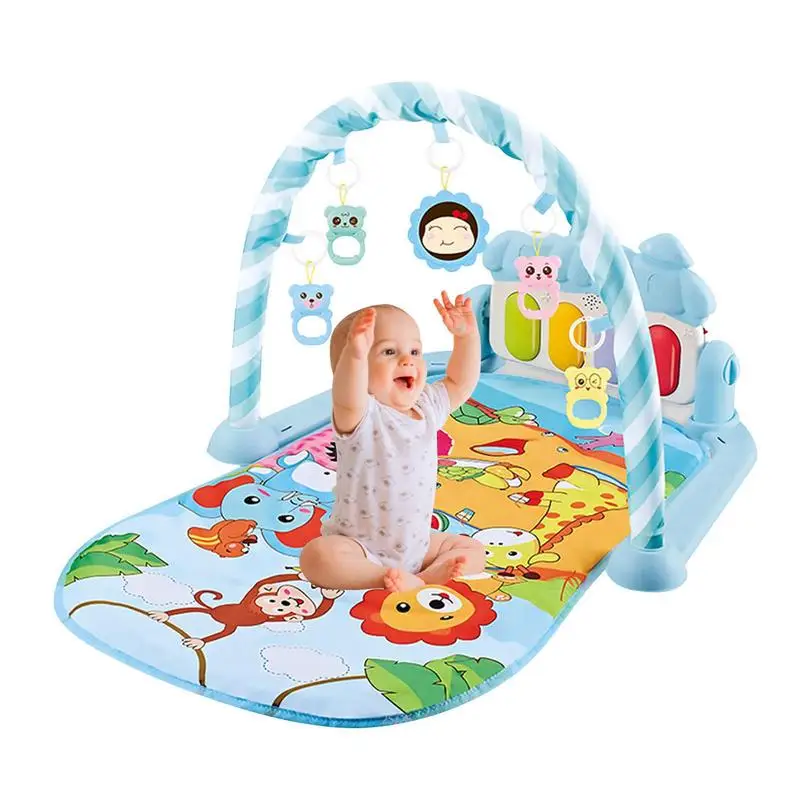 Kids Carpet Baby Play Gym Toddler Musical Activity Play Mat With Hanging Children Carpet Pedal Piano Baby Toys 0 12 Months