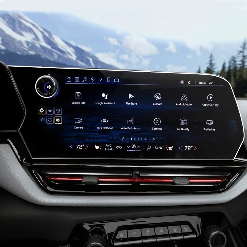 

Защитная пленка из закаленного стекла для Chevrolet Equinox EV 2024, 2025 17,7 дюймов, автомобильное інформационное радио, GPS-консоль, навигация