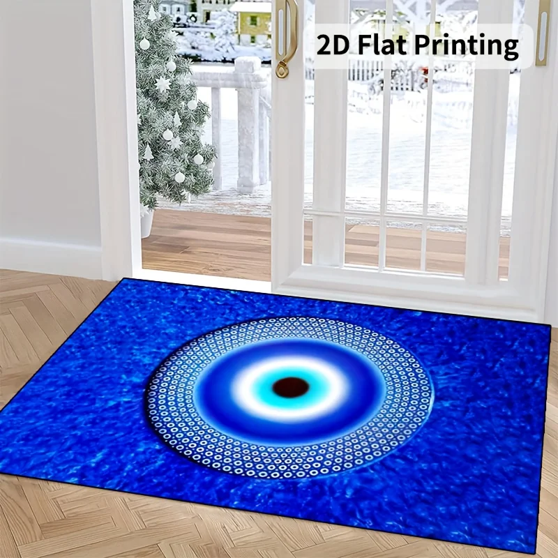 

Коврик для ванной VIKAMA 2D Panoramic Eye: комфортный, мягкий, теплый, нескользящий, для ванной комнаты, прихожей, декоративный коврик для дома