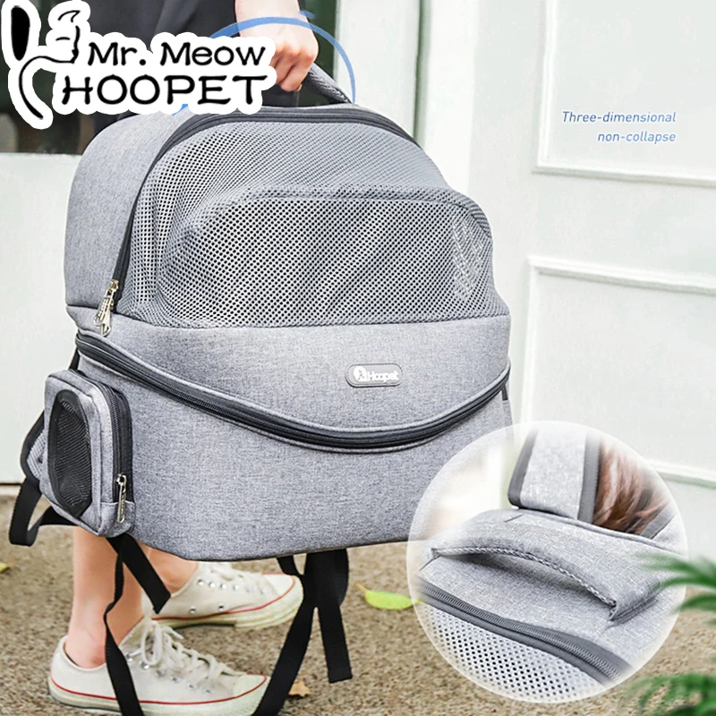 

HoopetCat Carrier Bags Breathable Outdoor Pet Carriers Small Dog Cat Backpack Travel Space Capsule Cage Pet Transport BagFor Cat