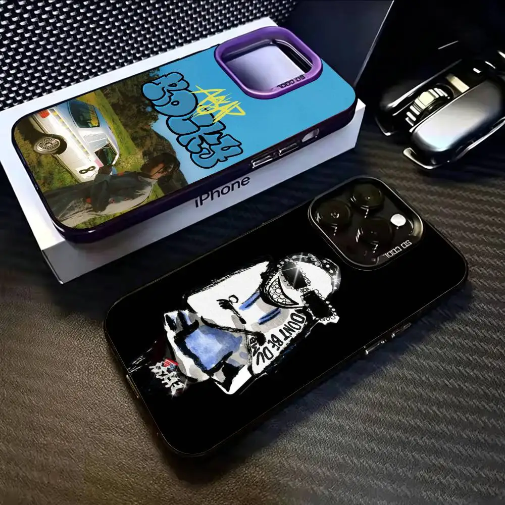 

Asap Rocky Rapper Phone Case For iPhone 17,16,15,14,13,12,11 Plus,Pro Max,XS,Colorful Silver Phone case Funda Cover