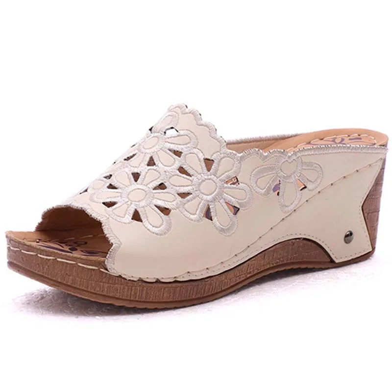 Sandals women Casual  Ladies Shoes Fashion Wedge Women Shoes Summer Sandals Ladies Gladiator Slipper Sandals Platform Plus Size