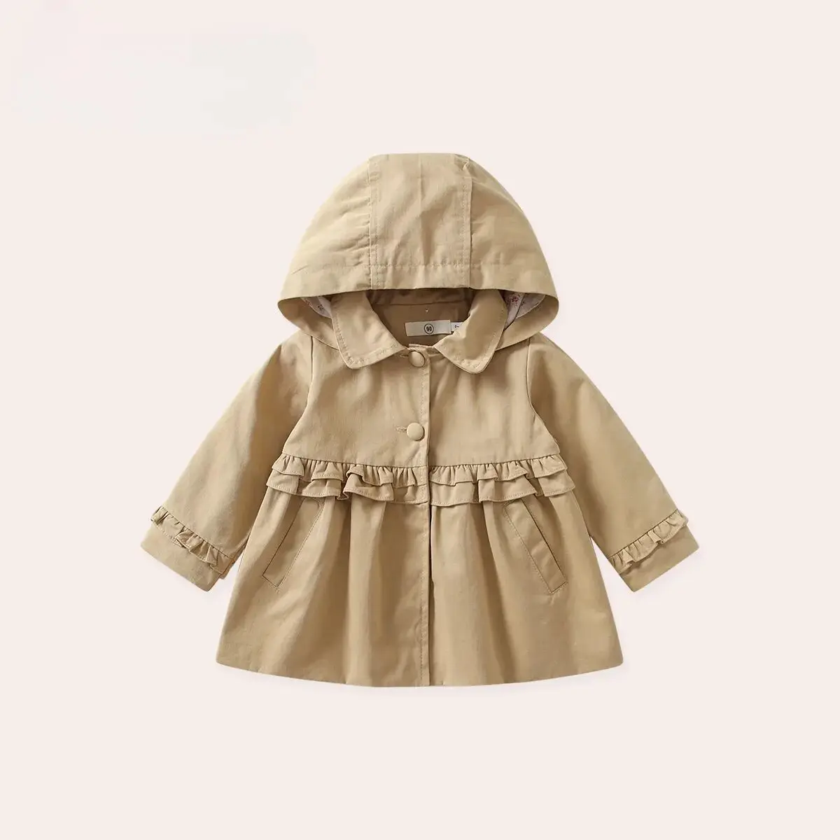 

Girls' Autumn Princess Windbreaker Coat New Children's Korean Edition Western Style Baby Girl Jacket Spring and Autumn Fashion