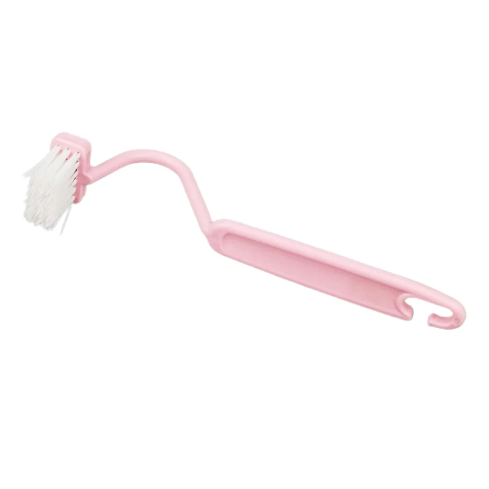 Bent Handle Toilet Brush 1 Pcs Curved S-Type Simple Under Rim 4cm*20.5cm Bristles 2.7cm Cleaning Fine Bristles