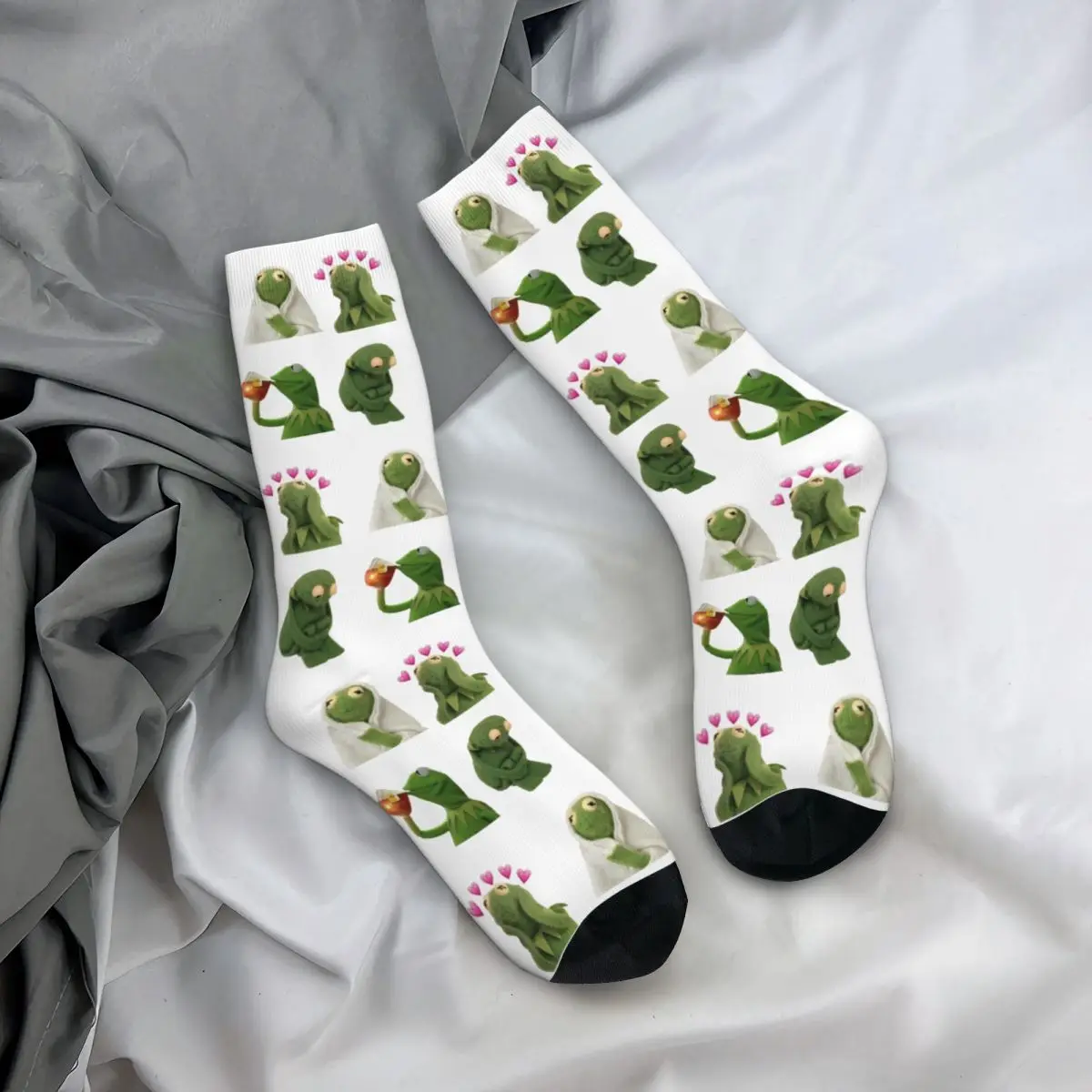 Kermit Meme The Muppets Show Socks Men Women Fashion Socks Novelty Spring Summer Autumn Winter Socks Gift