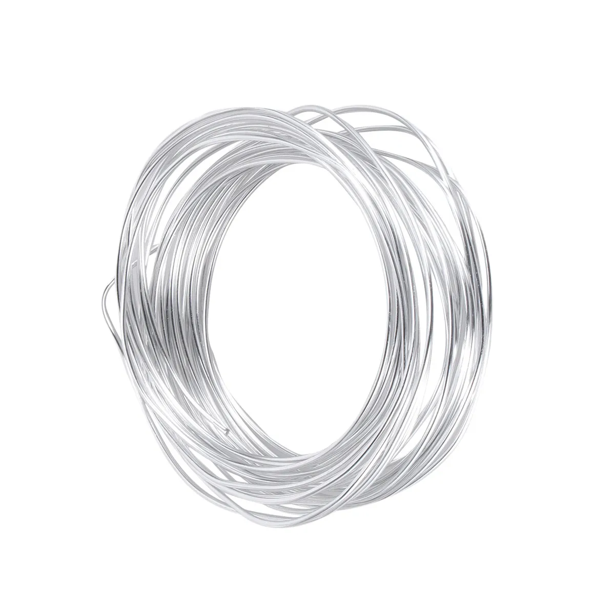 Flexible Silver Aluminum Wire Easy Bend Durable Craft Wire for DIY Jewelry Flower Clay Modeling Shelf Support
