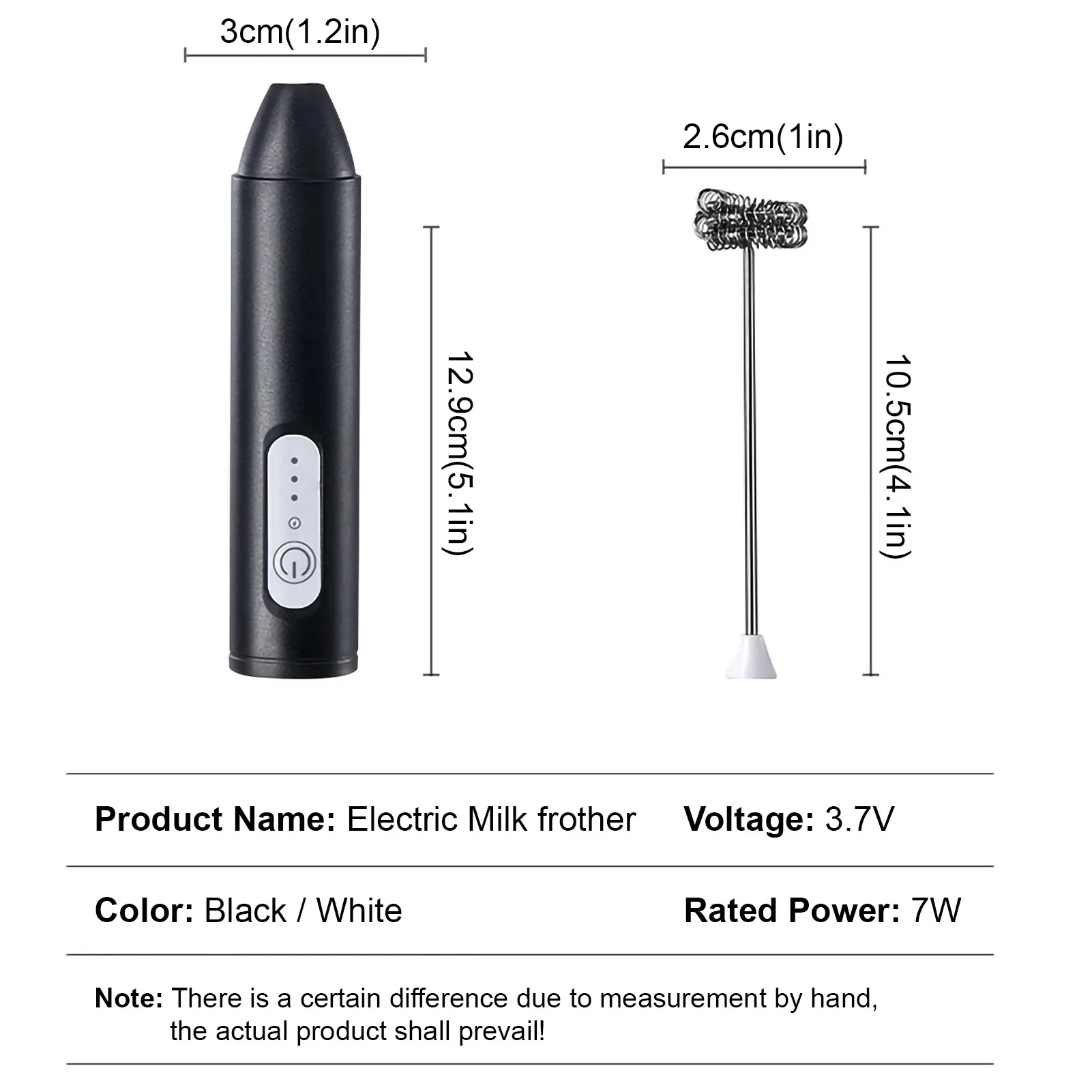 Mini USB Recarregável Leite Frother, Máquina De Espuma, Misturador De Batedor De Café, Liquidificador Elétrico, Batedor De Ovos, Ferramentas De Cozinha Quente, 3 Velocidades