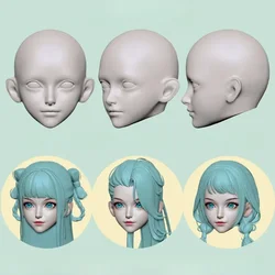 2.1-4cm Face Size Polymer Clay Transparent Silicone Mold DIY Ultra Light Clay Baby Face Model Sculpture Modeling Manual Mold