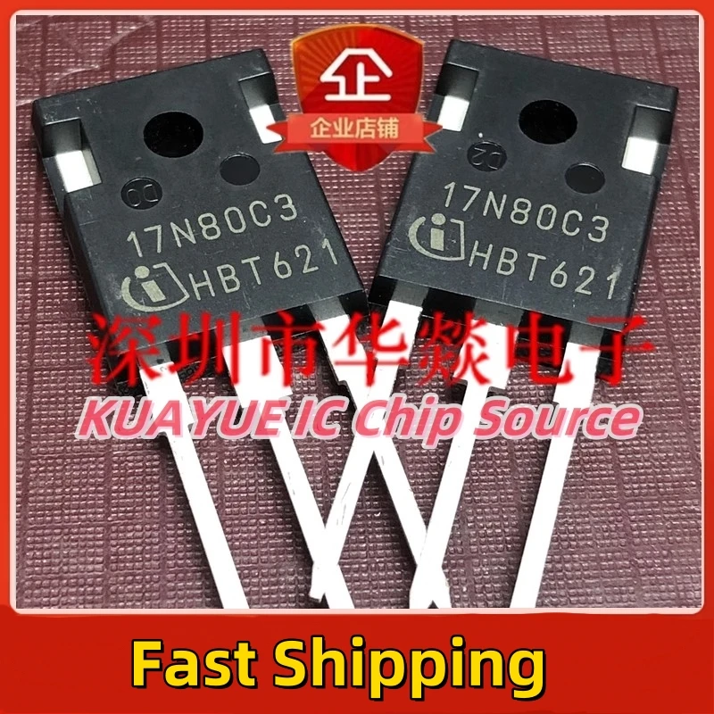 10PCS-30PCS/  17N80C3  SPW17N80C3   TO-247 800V 17A   Fast Shipping Quality Guarantee