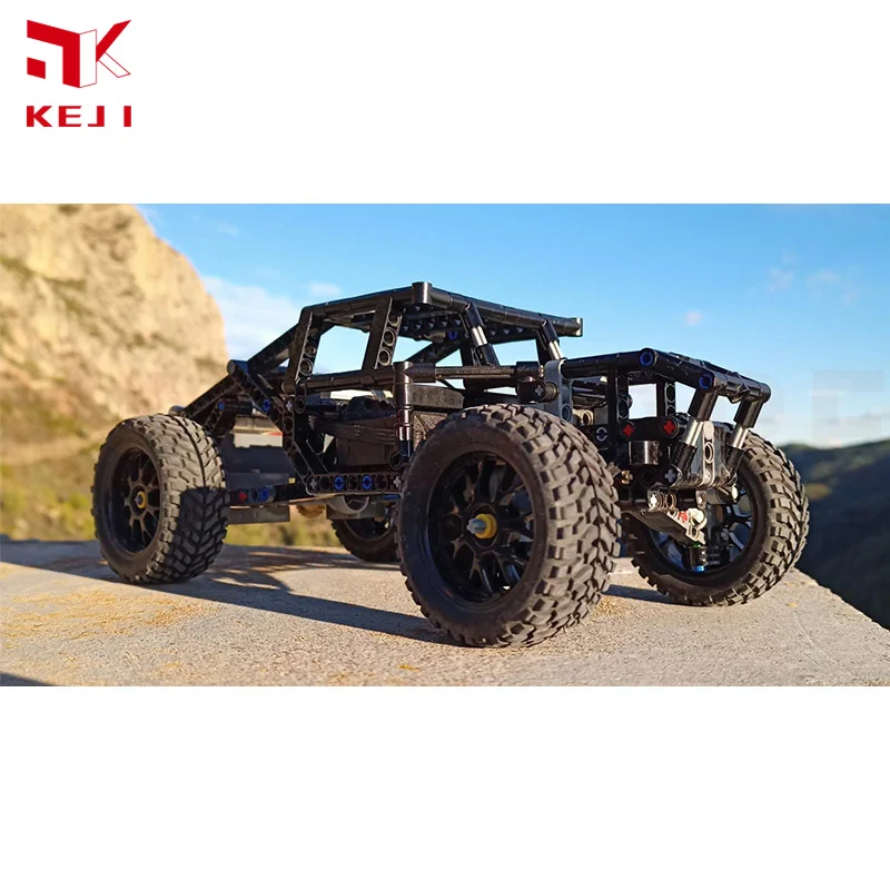 KEJI MOC-96673 4x4 RC Baja Trophy Truck fuoristrada SUV RC modello Building Blocks Kit di mattoni giocattoli fai da te regalo di natale