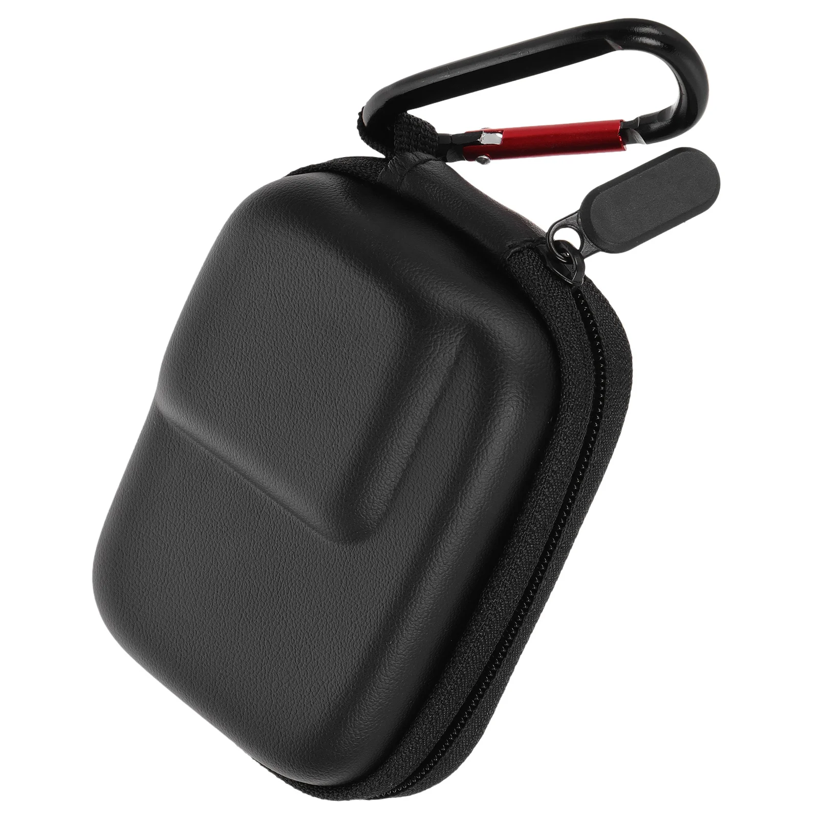 

1pcs Sports Camera Case Compact Mini Storage Bag With Protective Lens Cover Carabiner Hook Secure Closure Portable Action Camera