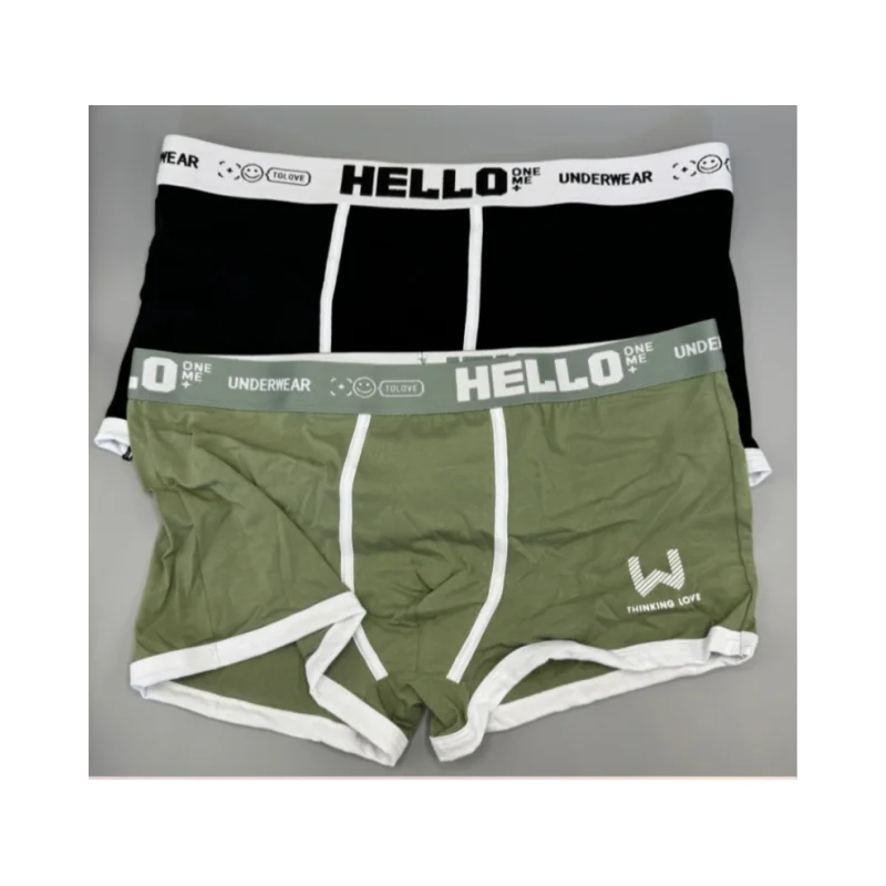 

2025 Men's Underwear Cotton Underwear Letter Waistband Comfortable Breathable Soft Boxer Shorts Fashion Casual Sports Shorts