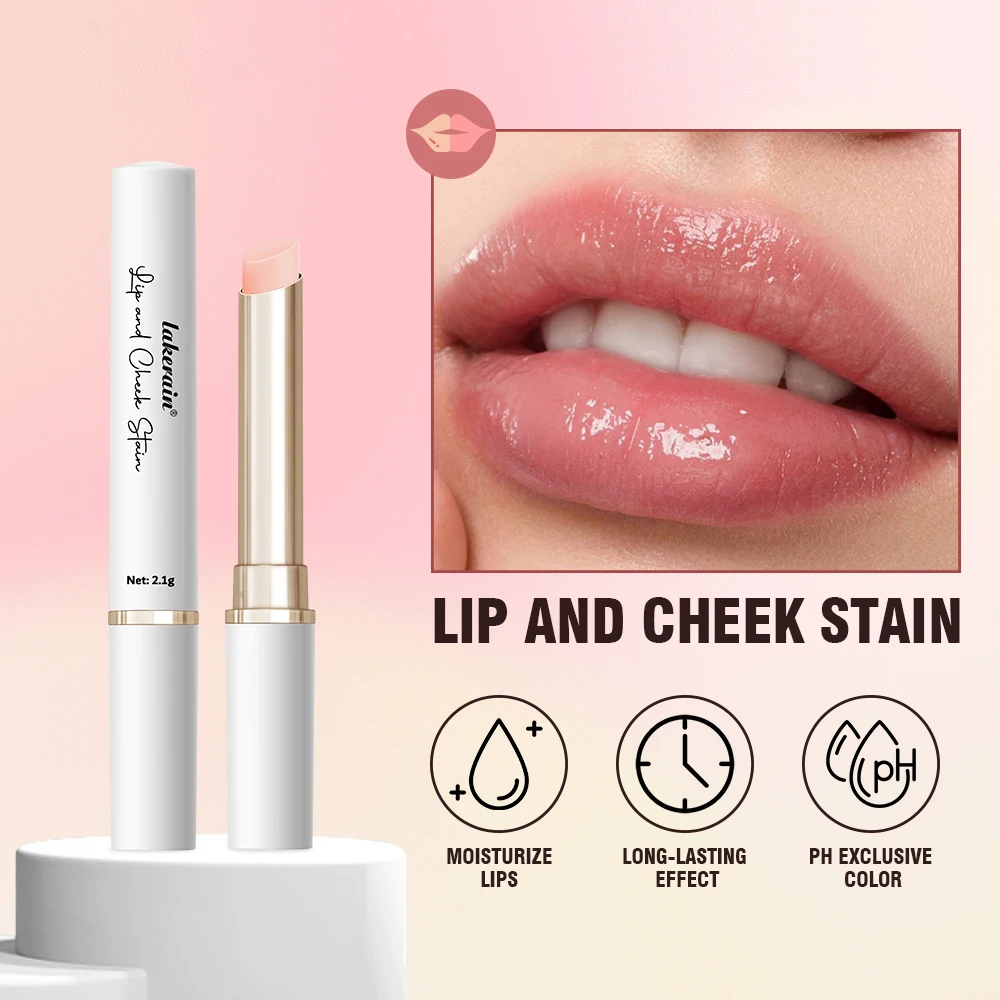 Hydrating Lip Cheek Stain PH Activated Formula Delivers Long Lasting Custom Color Lightweight Deep Moisturizing Botanical Care