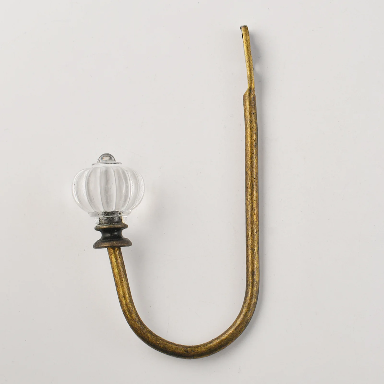 Crochet Simple en Fer Forgé D.lique pour Mur-Rideau en Clip en Forme de U