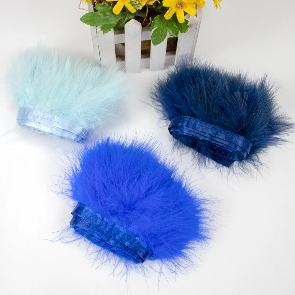 رقيق تركيا مارابو ريشة تقليم لفستان الزفاف كرنفال زي الريش الزخرفية الطبيعية الشريط هامش 8-10 سنتيمتر 1/5/10 متر #3