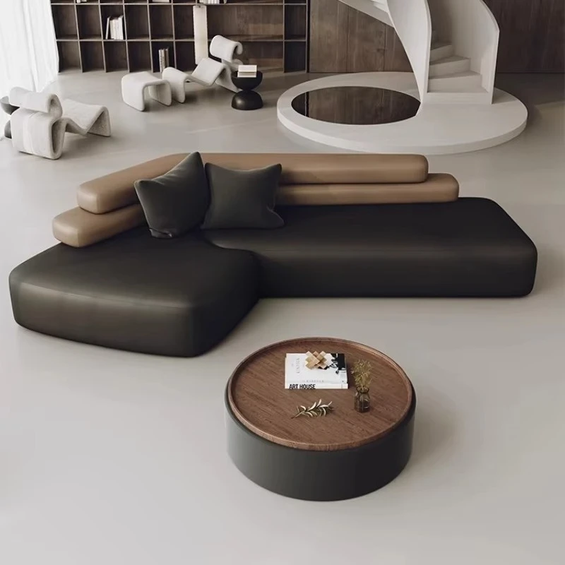 yjq minimalist diagonal corner sofa curved hotel beauty salon office lounge area reception