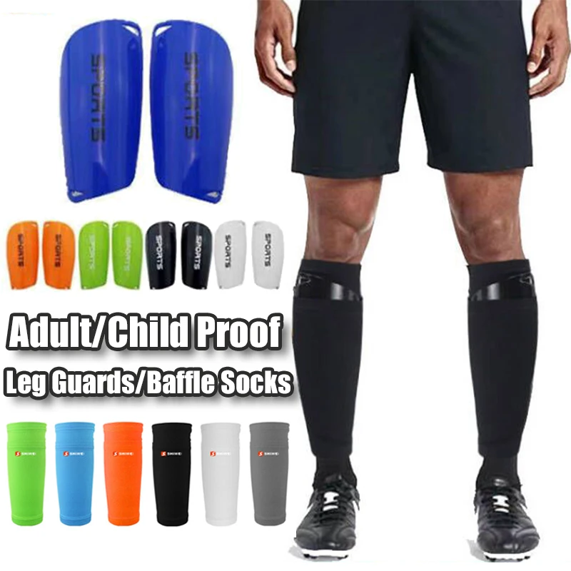 1 Pair Football Sports Shin Pads Leg Socks Shin Pads Leg Support Adult/child Injury Prevention Football Compression Leggings