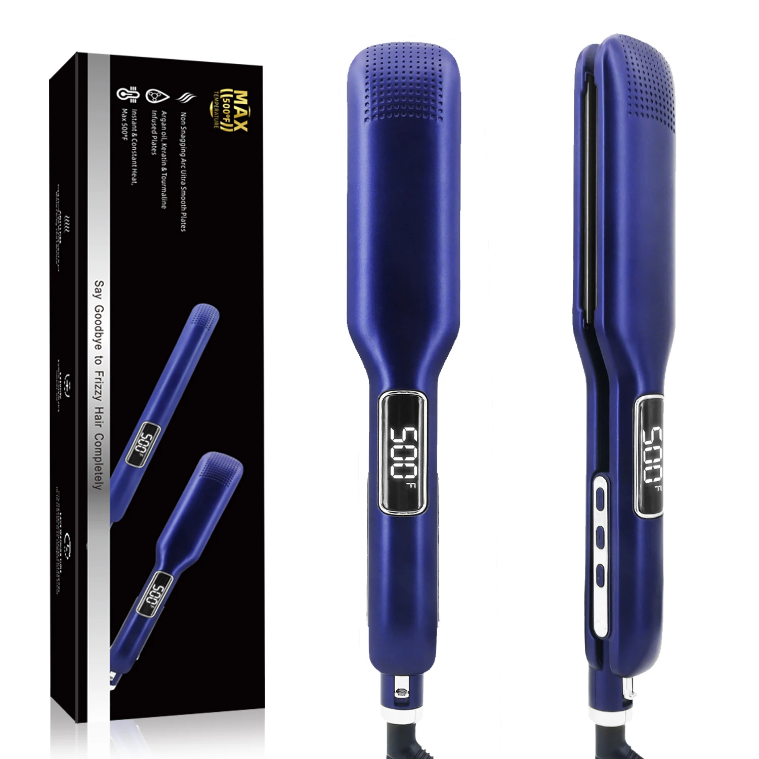 

Выпрямитель-плойка для волос 500F, высокотемпературный утюжок для волос, профессиональные инструменты для укладки волос для салонов, двойное напряжение