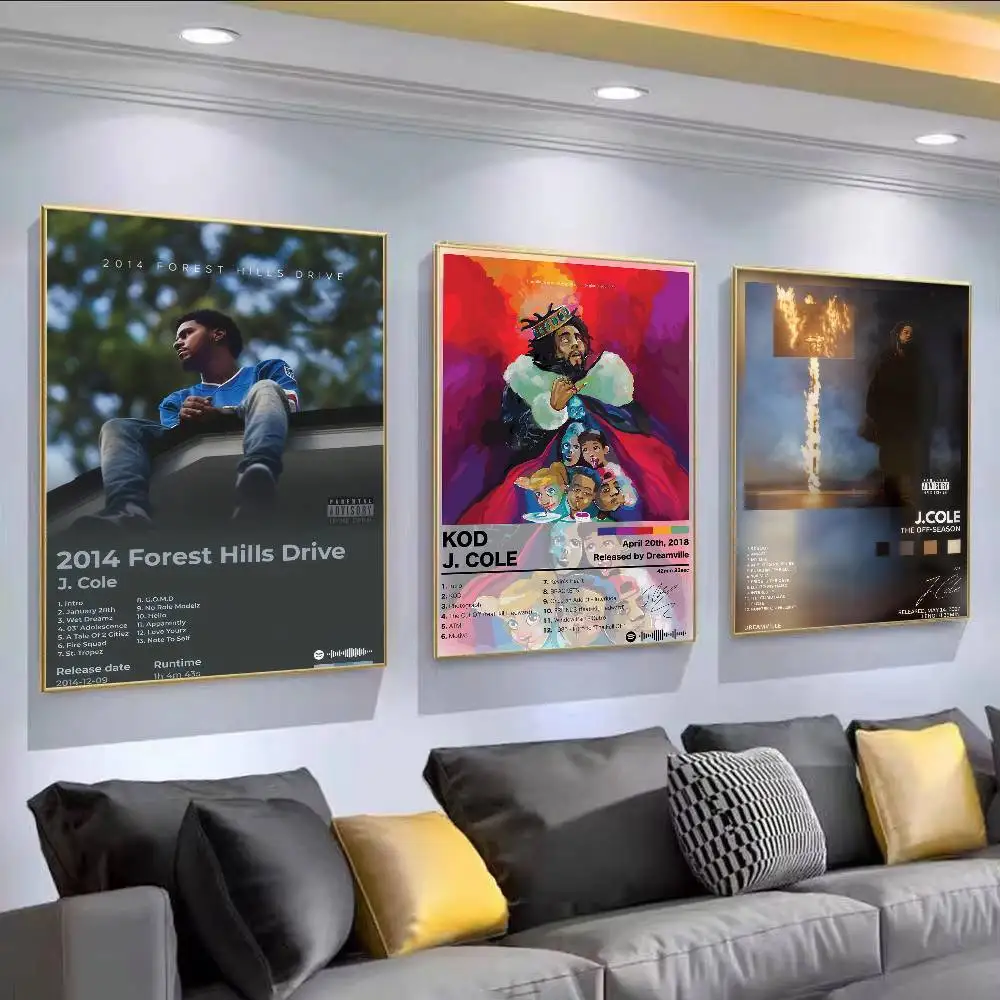Pop Music Album Cover The Off-Season J-J.Cole World   Classic Vintage Posters Vintage Room Home Bar Cafe Decor Nordic Home Decor