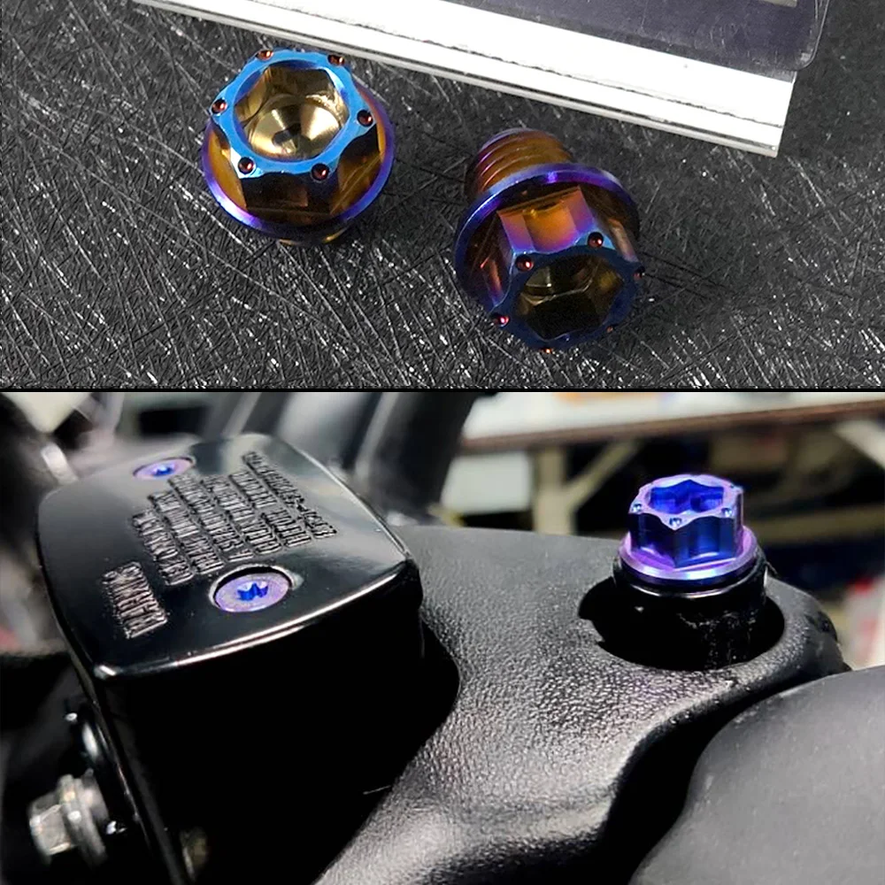 Вилка из титана для зеркала заднего вида Yamaha Xmax 1,25 Kawasaki Ninja 300 ZX6R, 400 дюйма