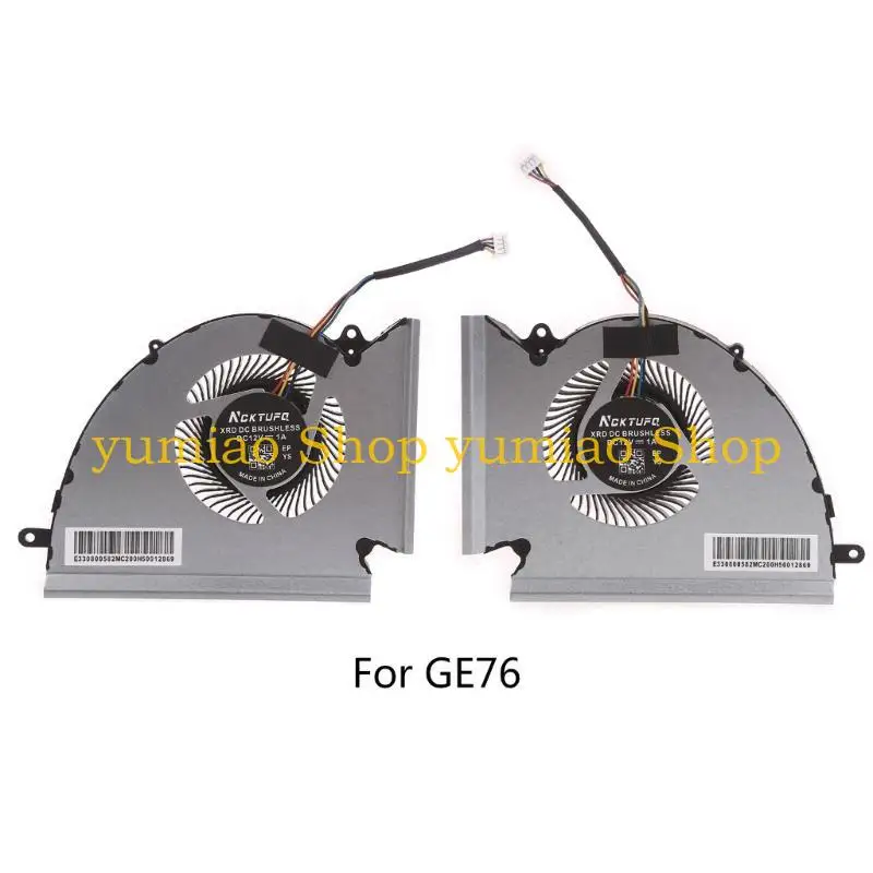 587B مروحة تبريد الكمبيوتر المحمول الجديدة لـ MSI GP76 LEOPard GE76 RAIDER PABD1A010SHR NOTERAITAR 12V 0.6A 4-PIN 4-WIRES