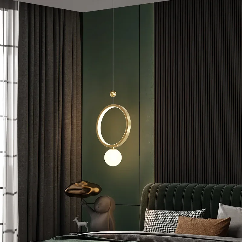 Imagem -03 - Modern Led Ring Pendant Light Teto Pendurado Lâmpada para Entrada do Quarto Decoração Iluminação Suspensão Nordic Luminaire Fixture