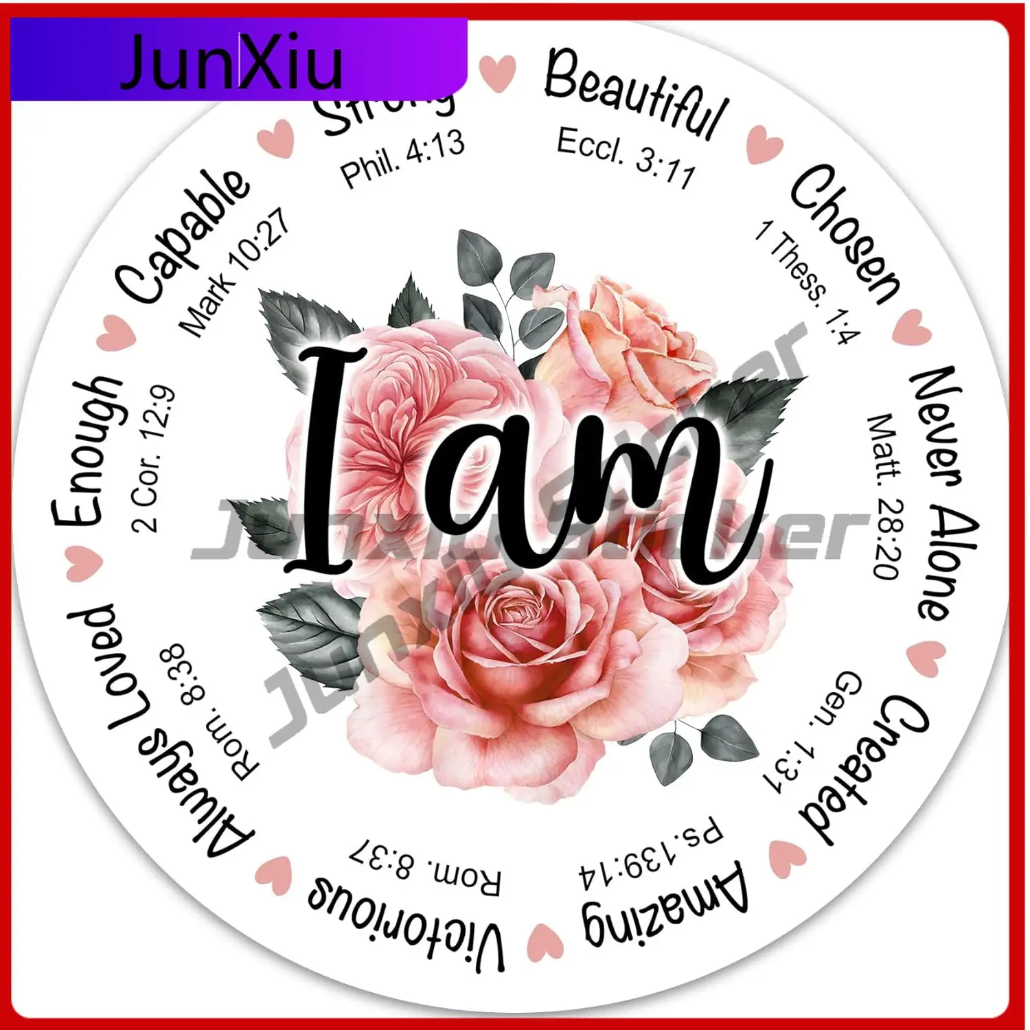 

I Am Bible Verse Vintage Car Laptop Motor Home Bumper Boat Truck Boat Decoration Aesthetic Retro Funny Funny Aesthetic